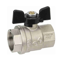 Кран шаровой Bugatti Внутренний-Внутренний (бабочка) 0302 1/2"