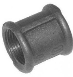 Муфта чёрная 1/2"