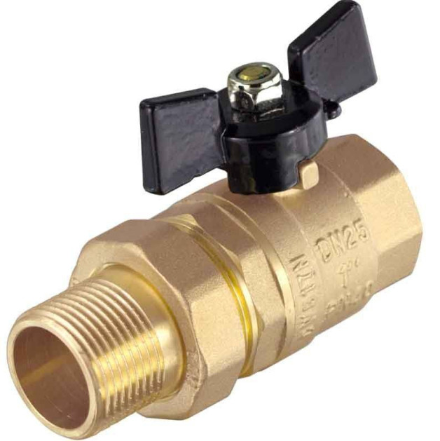 Кран шаровой Tim с американкой Внутренний-Наружный 1/2" DE1231